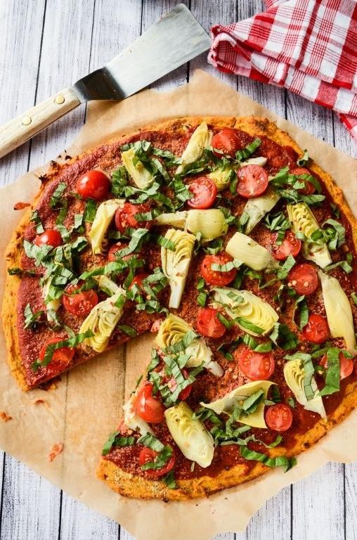 Gluten Free Sweet Potato Crust Pizza