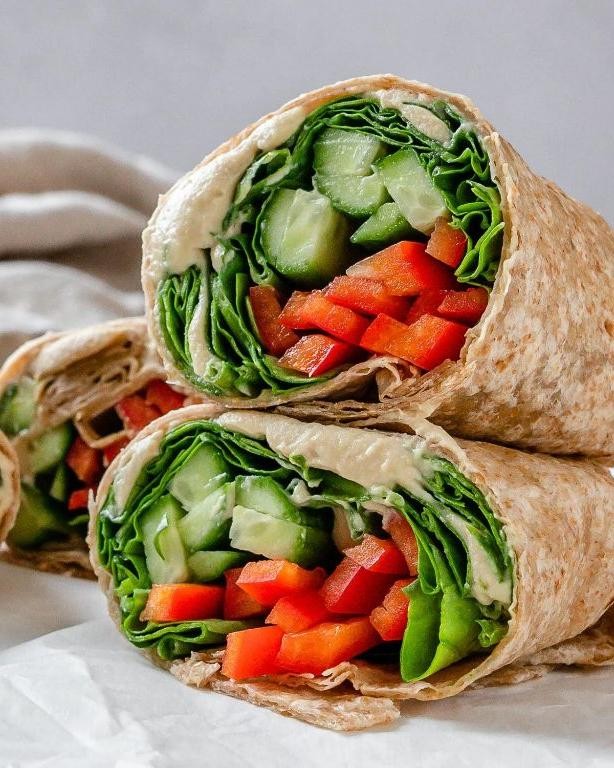 Gluten-Free Veggie Wrap with Hummus