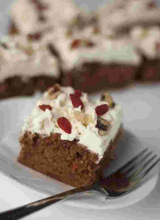 Goji Berry and Carrot Cake