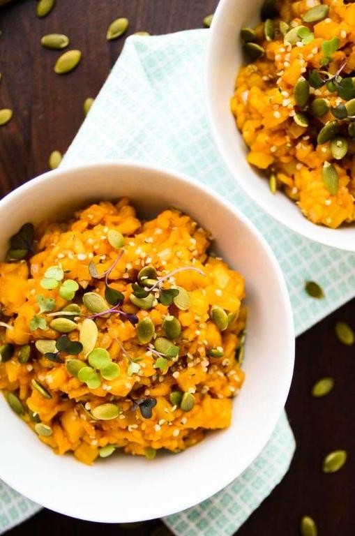Golden Beet Risotto with Fresh Herbs