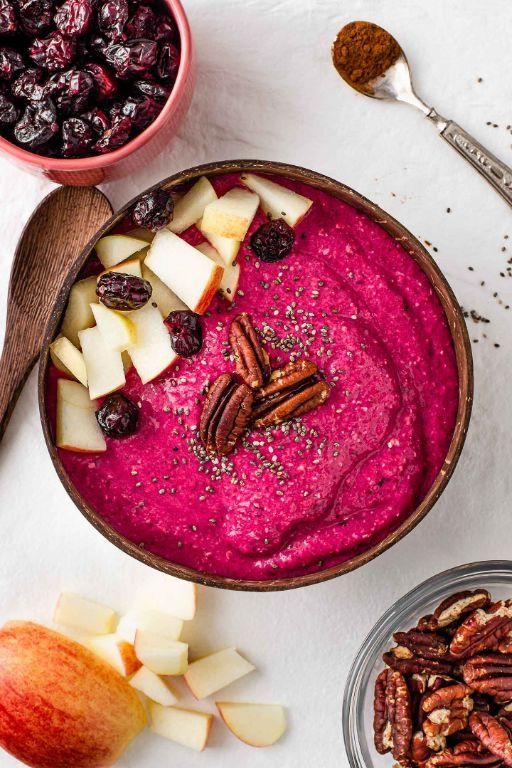 Golden Beet and Cinnamon Smoothie Bowl