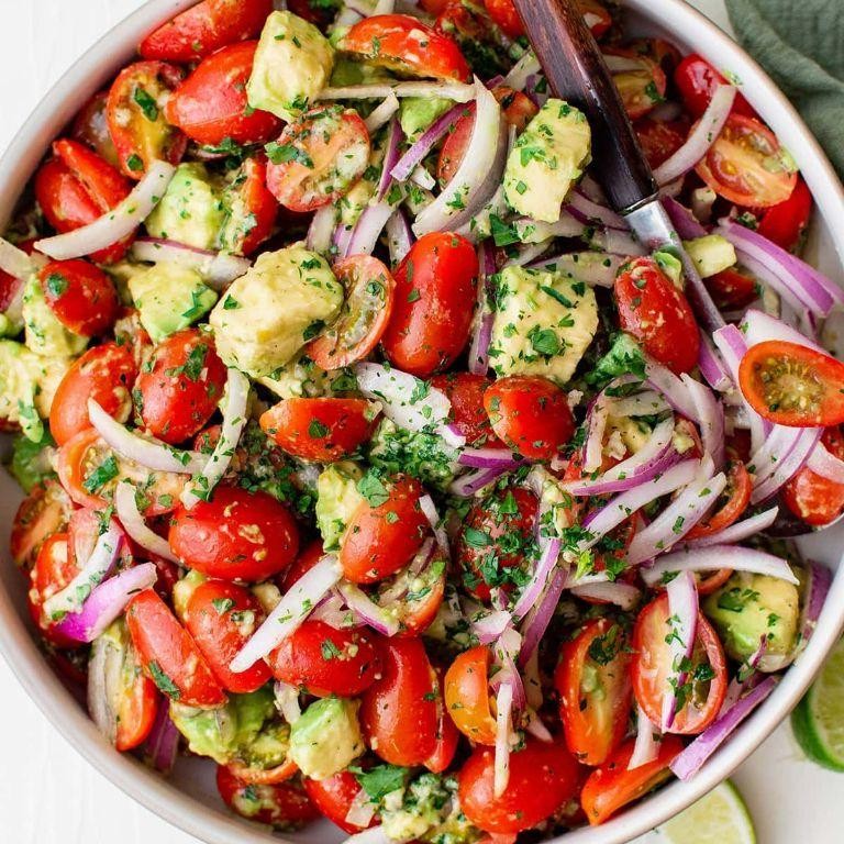 Grape Tomato and Avocado Salad