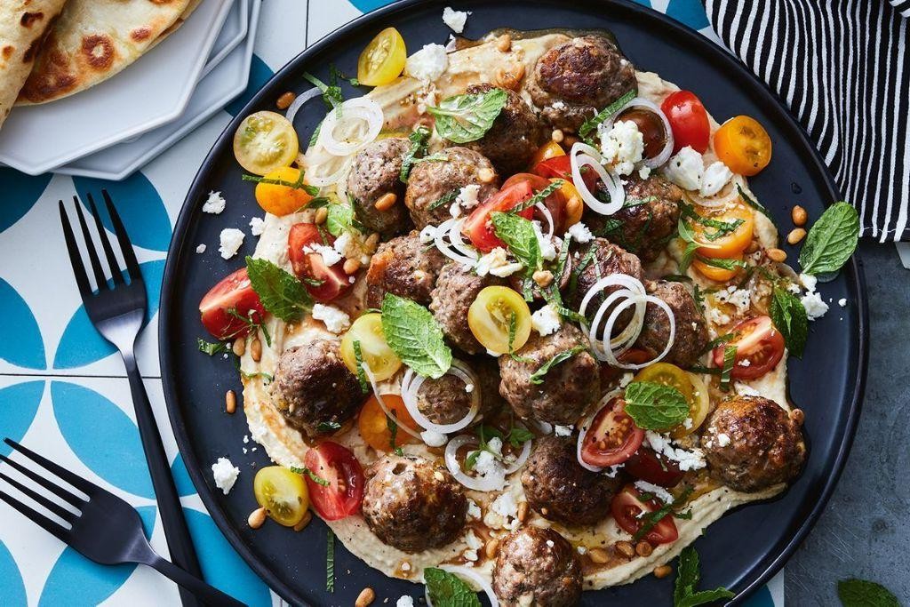 Greek Lamb Meatballs with Feta and Mint
