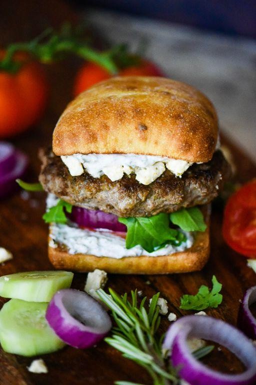 Greek Lamb Sliders with Tzatziki