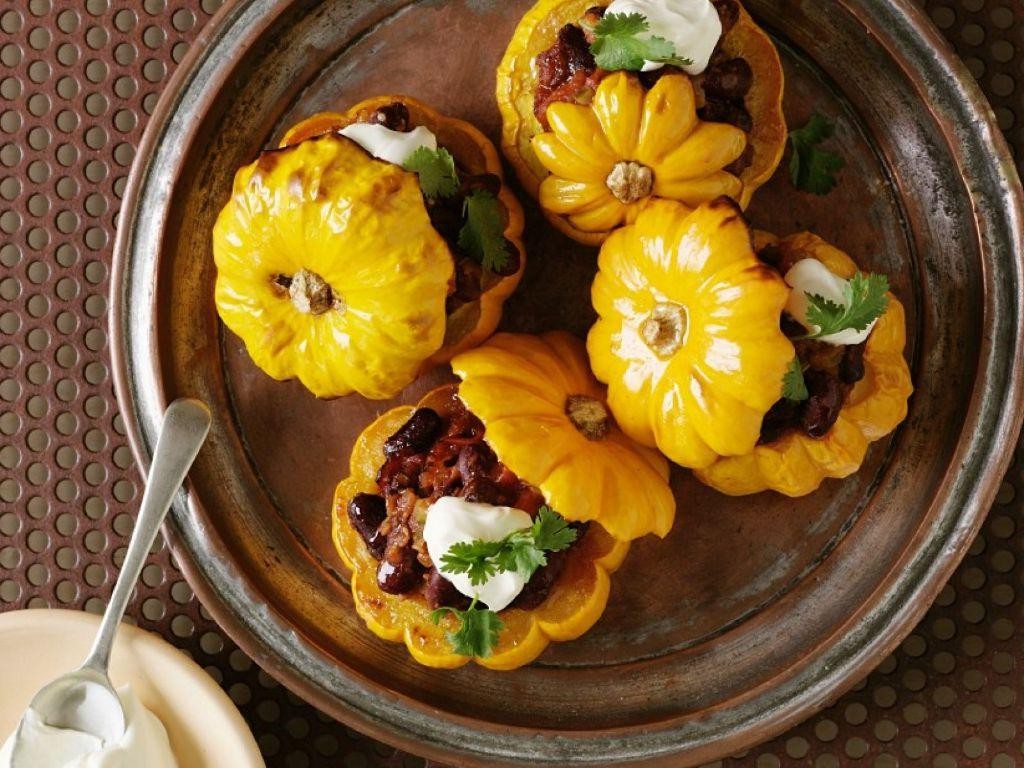 Greek Lamb Stuffed Patty Pan Squash