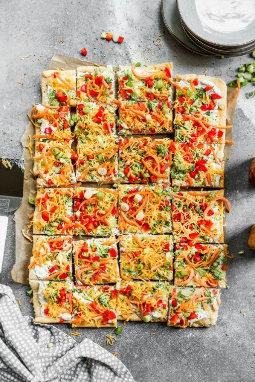 Greek Style Crescent Roll Pizza