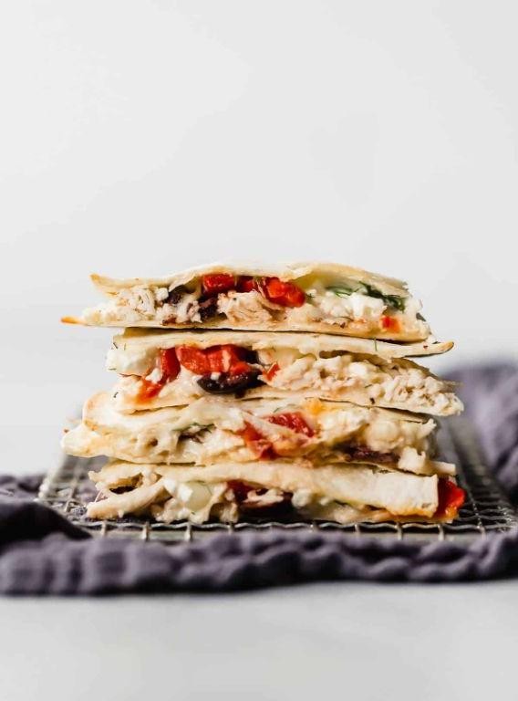 Greek Style Quesadillas