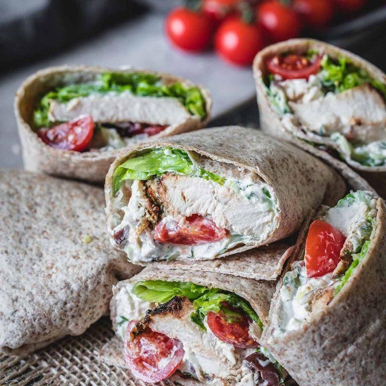 Greek Yogurt Chicken Wrap