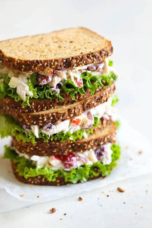 Greek Yogurt Shredded Chicken Sandwich