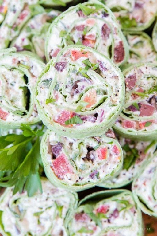 Greek Yogurt and Cucumber Pinwheels