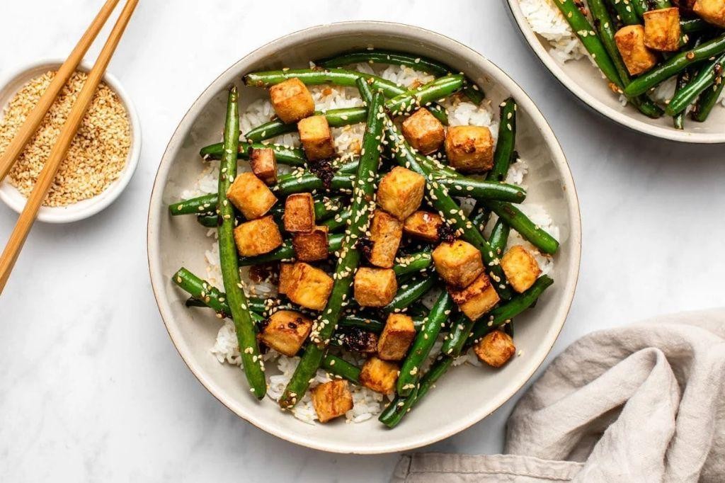 Green Bean Stir-Fry with Tofu