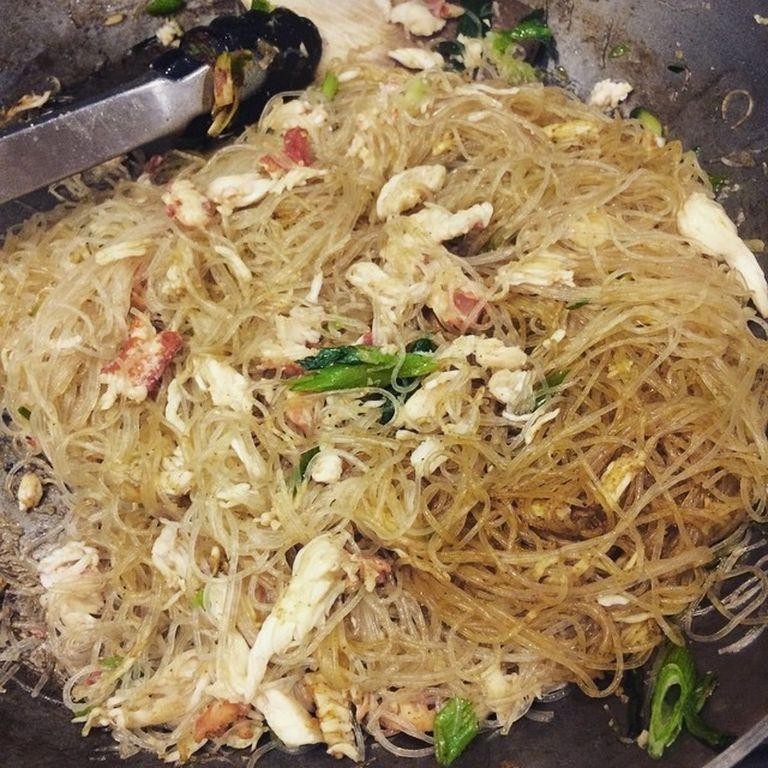 Green Curry Crab with Glass Noodles