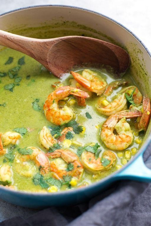 Green Curry Lobster with Corn