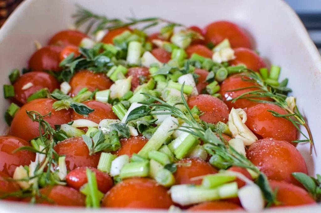 Green Tomato and Onion Confit
