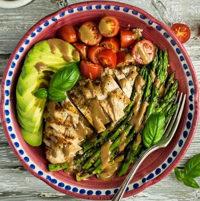 Grilled Chicken Breast with Asparagus
