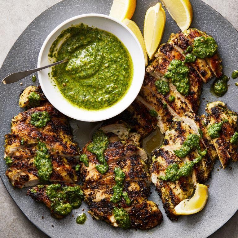 Grilled Chicken with Basil Pesto