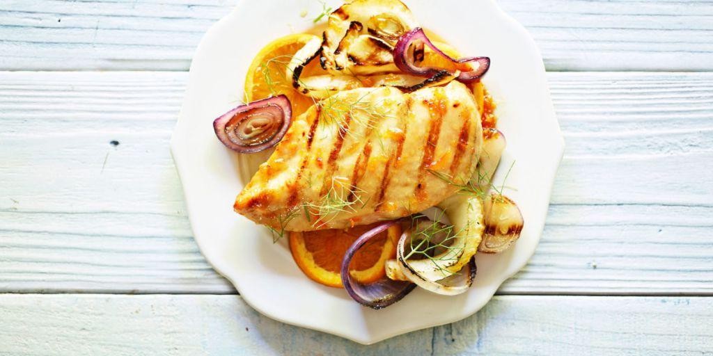 Grilled Chicken with Fennel Frond Marinade
