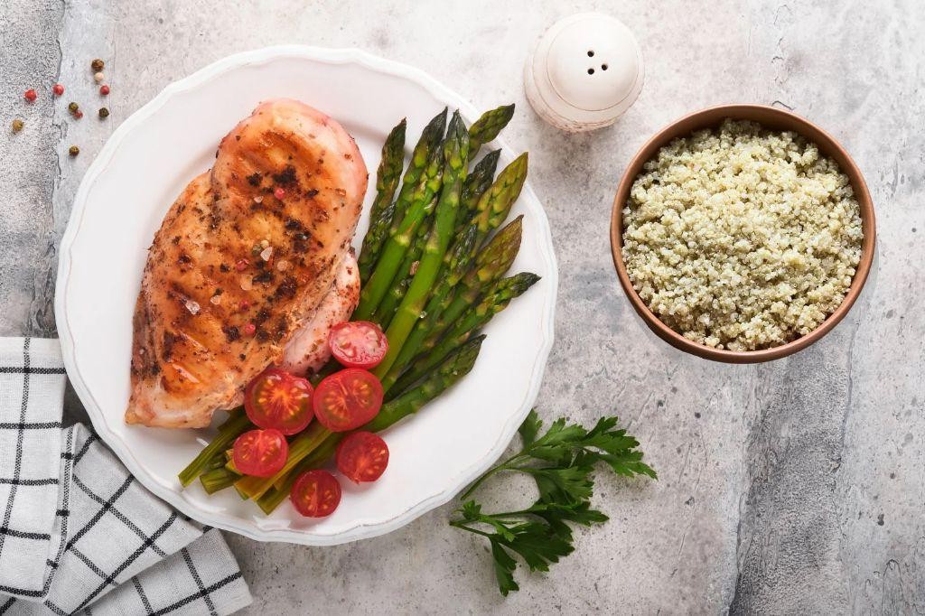 Grilled Chicken with Quinoa and Roasted Vegetables