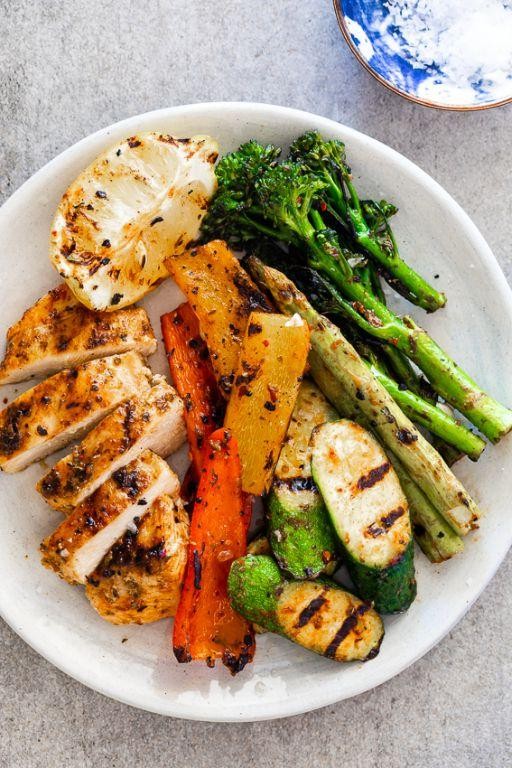 Grilled Chicken with Steamed Vegetables
