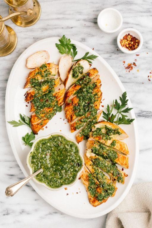 Grilled Chislick with Chimichurri Sauce