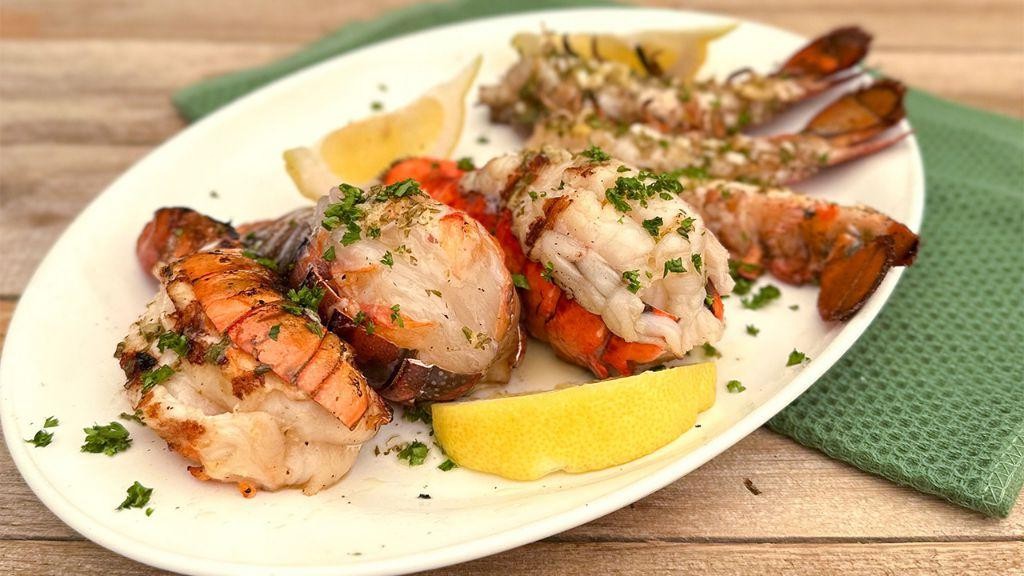 Grilled Lobster with Lemon Butter Sauce