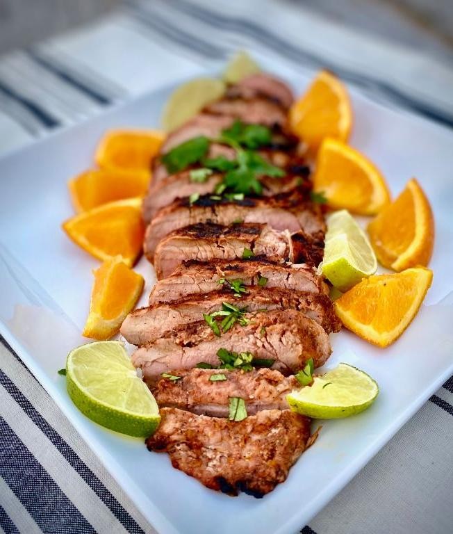 Grilled Mexican Pork Loin with Chili Lime Marinade