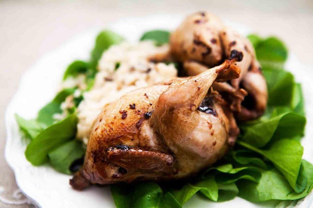 Grilled Quail with Balsamic Reduction