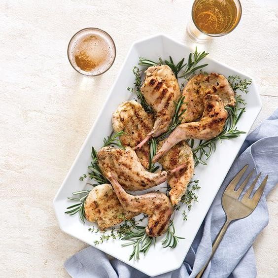 Grilled Rabbit with Lemon and Herbs