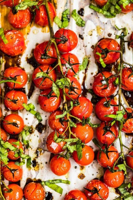 Grilled Roma Tomatoes with Balsamic Glaze