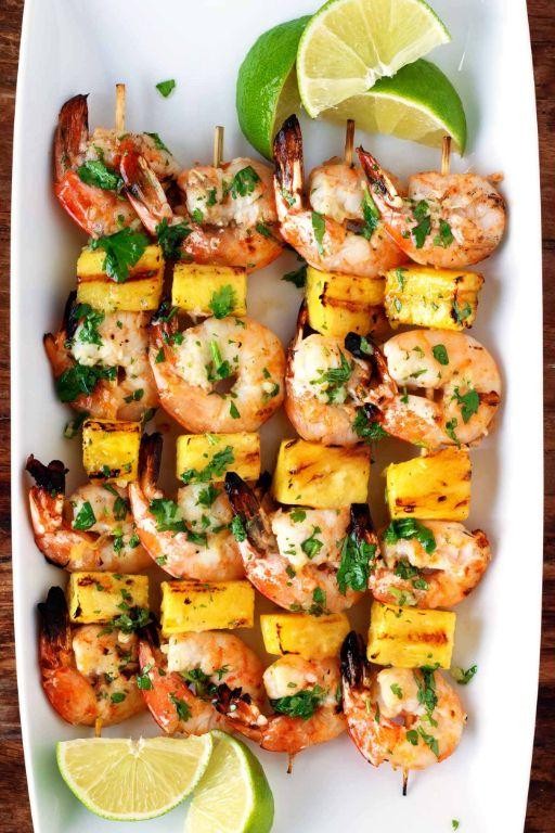 Grilled Shrimp and Pineapple Kabobs