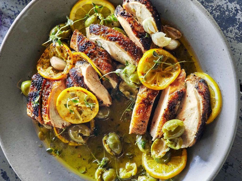 Grilled Silkie Chicken with Lemon and Thyme