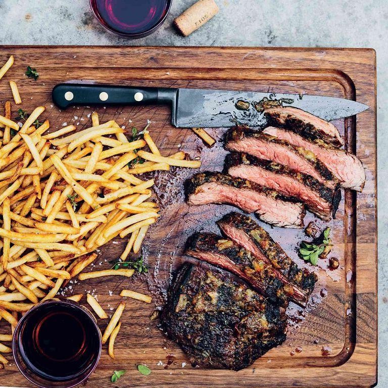 Grilled Steak with Lemon Garlic Marinade