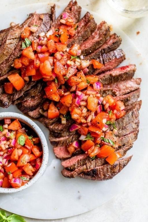 Grilled Steak with Tomato Salsa