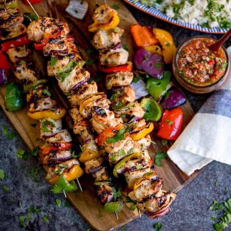 Grilled Tex Mex Chicken Skewers