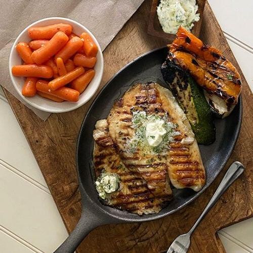 Grilled Tilapia with Cilantro Lime Dressing