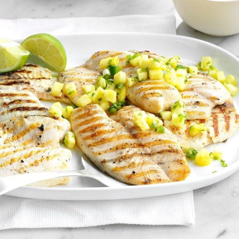 Grilled Tilapia with Pineapple Salsa