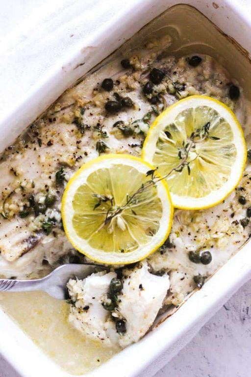 Grilled Triggerfish with Lemon Butter Sauce