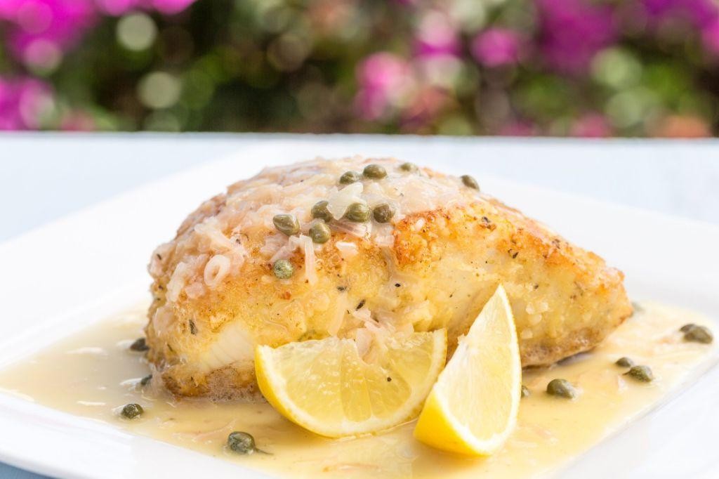 Grilled Wahoo with Lemon Butter Sauce