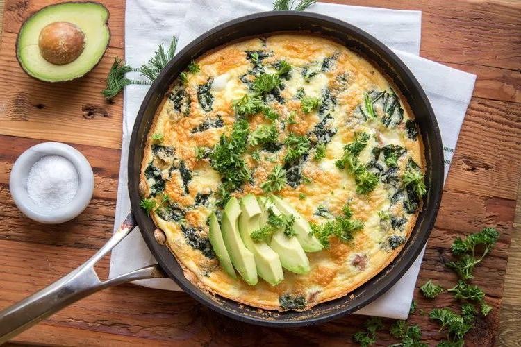 Ground Chicken Sausage and Asparagus Frittata