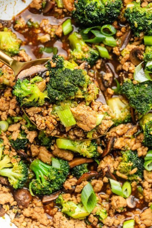 Ground Chicken Sausage and Broccoli Stir Fry