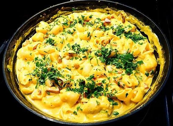 Ground Ham and Butternut Squash Pasta