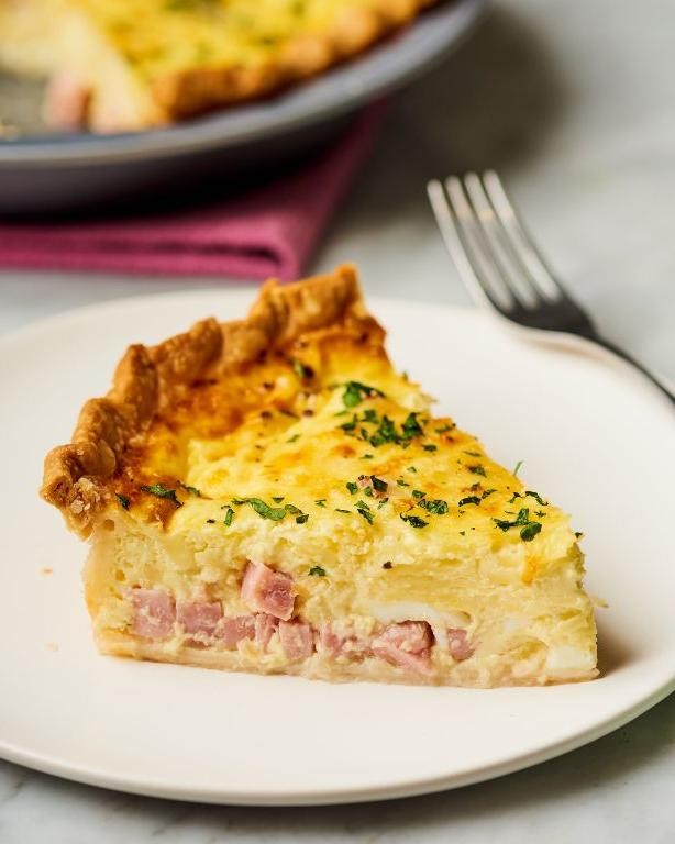 Ground Ham and Cheese Quiche