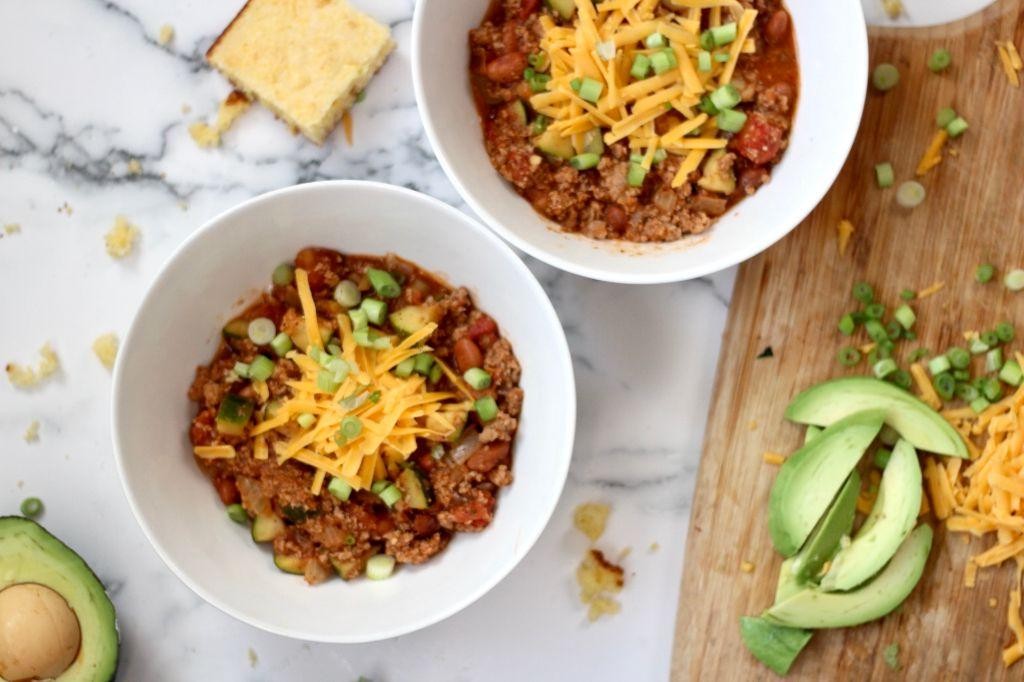 Ground Turkey Zucchini Chili