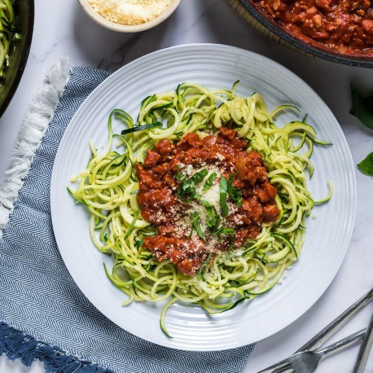 Ground Turkey Zucchini Pasta