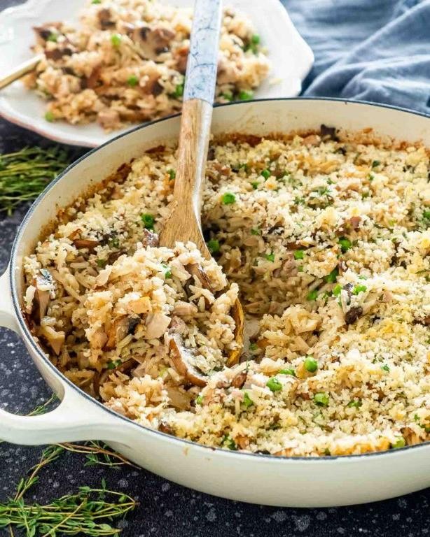 Ground Turkey and Brown Rice Slow Cooker Casserole