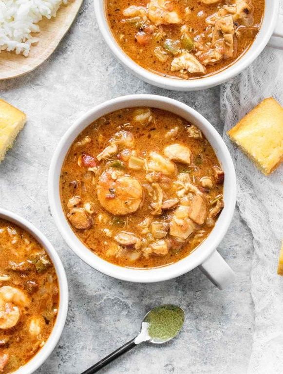 Gumbo Swamp Soup with Chicken and Sausage