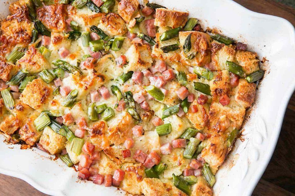 Ham and Asparagus Strata