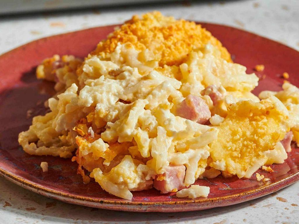 Ham and Cheese Hashbrown Casserole