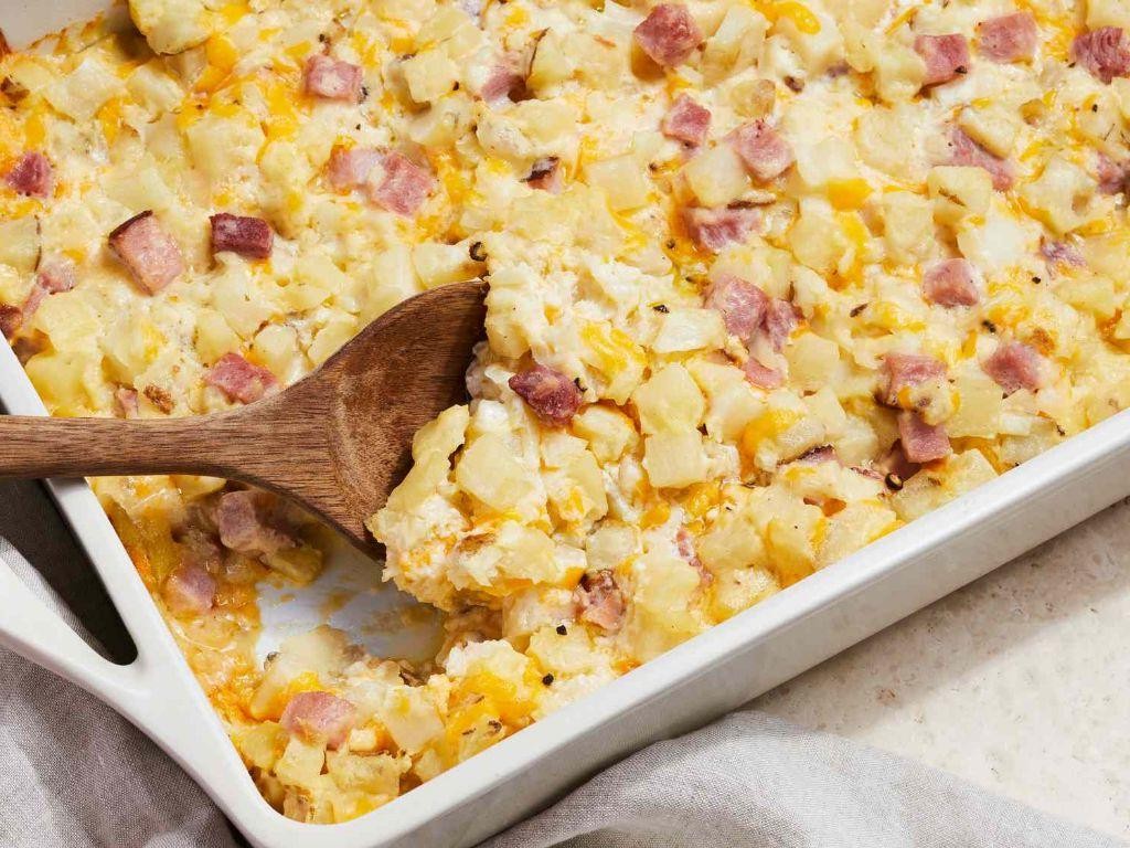 Ham and Cheese Potato Casserole