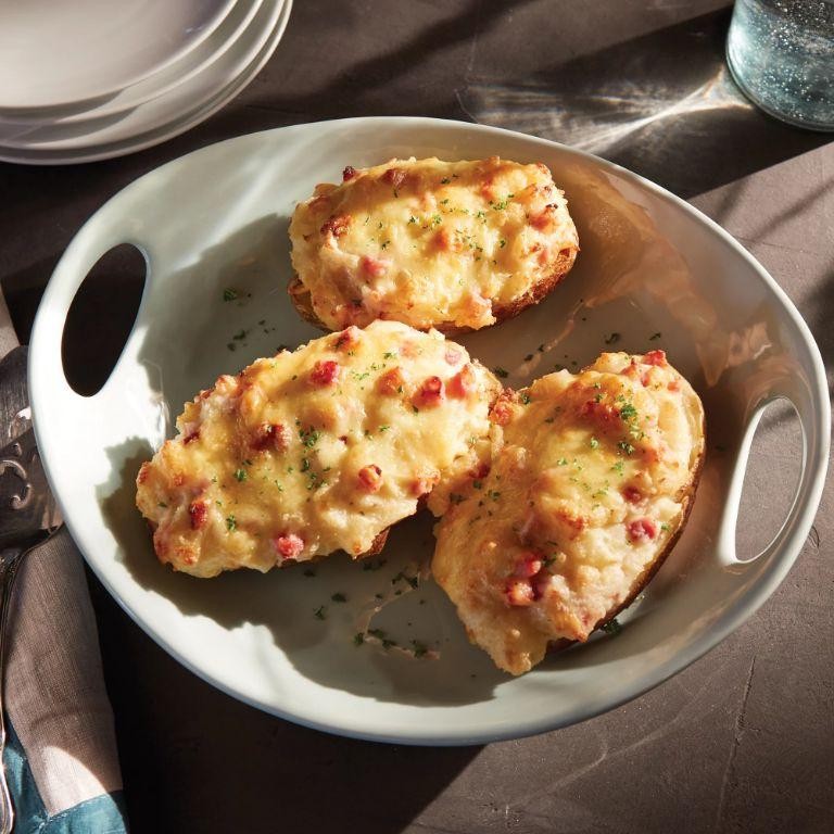 Ham and Cheese Stuffed Potatoes